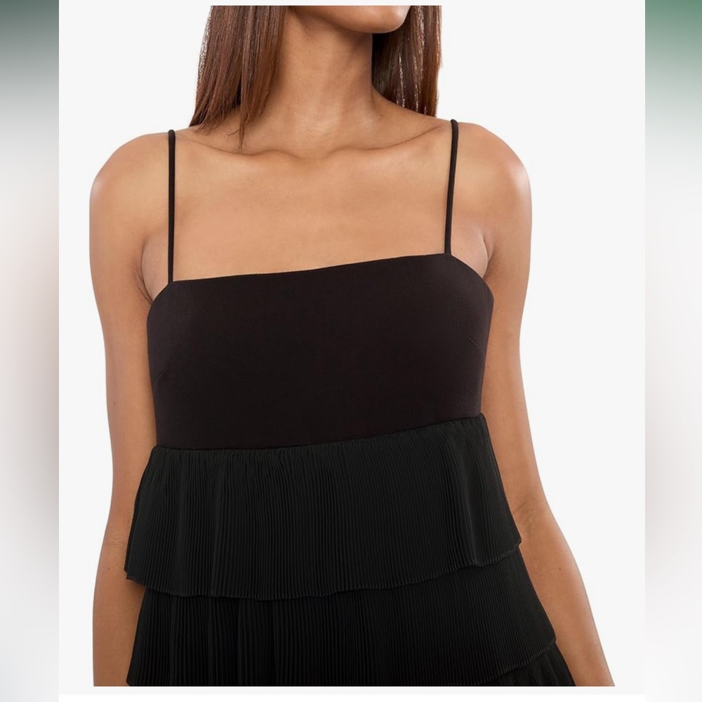 NWT • LIKELY • Women's Mini Tiered/Pleated Cella Dress • 🖤 Black 🖤 • Size 2 • 🥰 - Picture 3 of 7